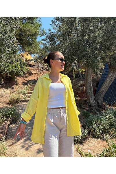 SkyFashion Keten Gömlek