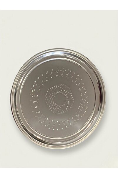 AiroBazar Stainless Steel Serving Tray, Luxury Chrome Plated Tray, Breakfast ...