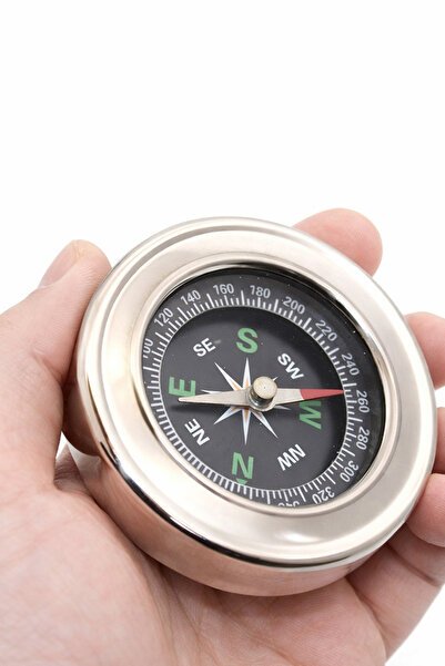 CİYU TİCARET Metal Pusula Kamp Outdoor Yolculuk Kıble Yol Tayini Pusula Metal...