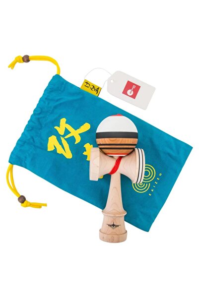 Kendama USA Kaizen Jet Shape White Natty Black Red Rubber Dart