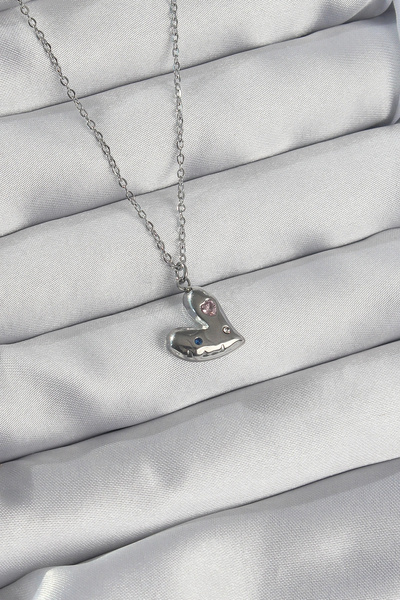online kapsulavm avm alışveriş 316L Steel Chain Silver Color Colorful Zircon ...