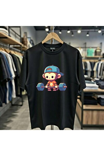 playwear Μπλουζάκι με στάμπα Monkey Halter, 100% βαμβακερό, κανονική εφαρμογή...