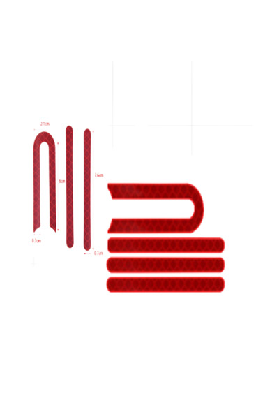 Xiaomi Σετ ανακλαστικών αυτοκόλλητων για Mijia M365/M365 PRO (Κόκκινο)