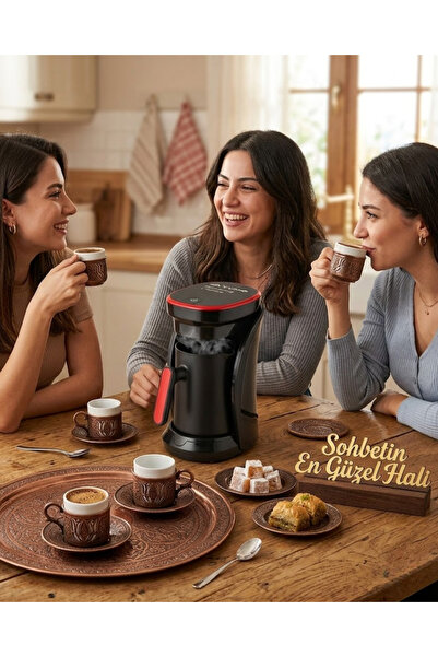 OSENSE Modern Design Turkish Coffee Machine with Overflow Safety Feature and ...