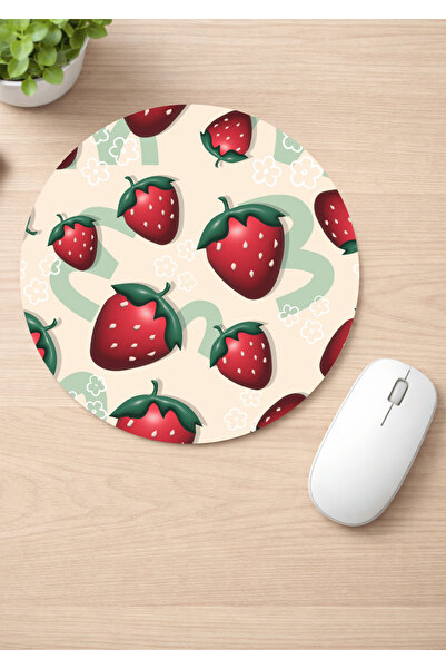 Eylül Design لوحة ماوس مستديرة مضادة للانزلاق من تشيليبر مطبوع، لوحة ماوس مريحة