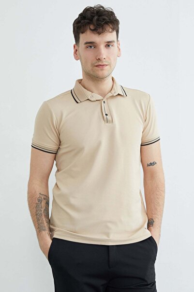 Fulla Moda Sa rebrastim detaljima Polo majica sa polupropisnim zatvaračem