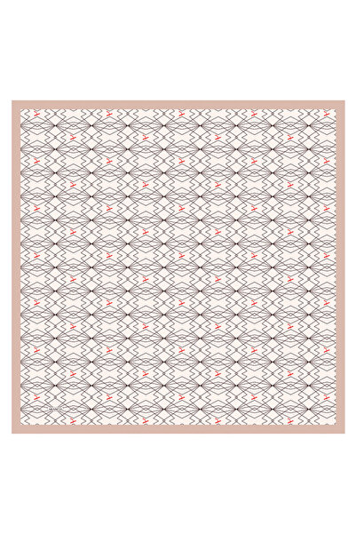 Arancia Salmon 90X90 Silk Twill Scarf