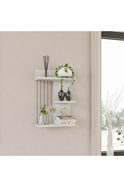 UnicUtil Rafturi perete, Simple Form, UnicUtil, 40 x 60 x 19 cm, Alb