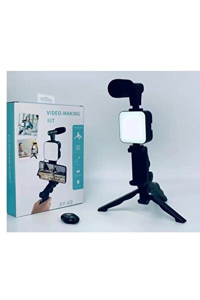 Other طقم تصوير فيديو متكامل AY-49 – كل ما يحتاجه صانع المحتوى في يدك