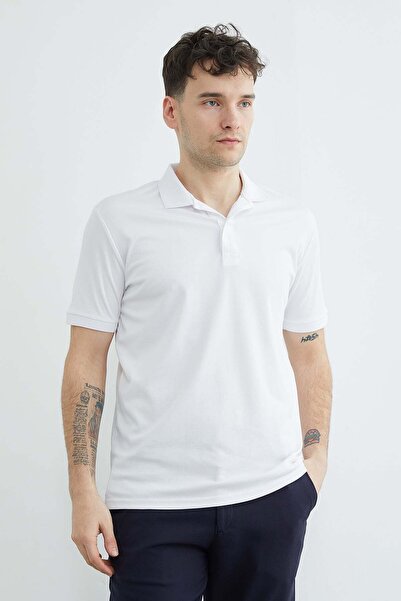 Fulla Moda Με ριμπ Μπλουζάκι με γιακά πόλο