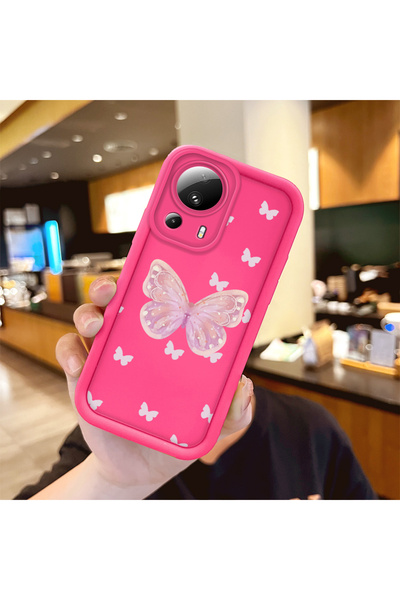 Hontinga حافظة هاتف Mi 13 Lite 5G متوافقة مع السيليكون المقاوم للصدمات باللون...