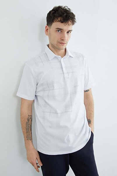 Fulla Moda Tanka K Karirano polo majica sa ovratnikom