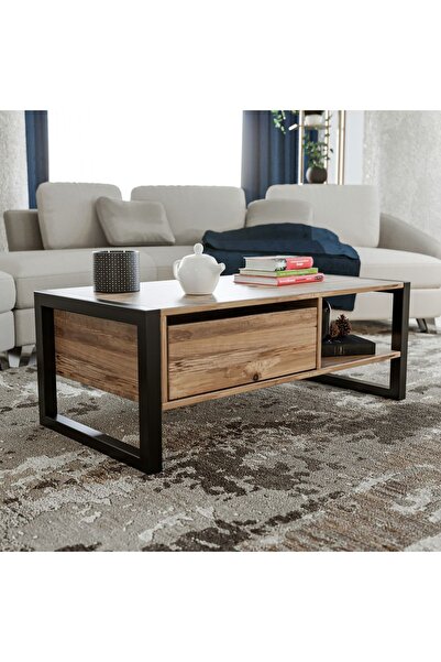 UnicUtil Masa de cafea, Modern Touch, UnicUtil, 105 x 55 x 40 cm, Maro-Negru