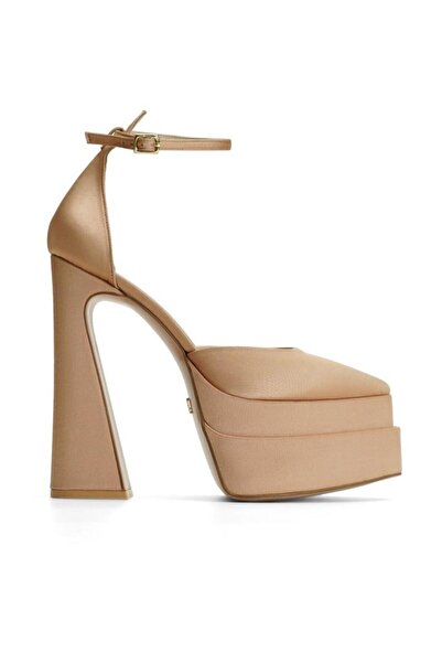 Jabotter Lizzy Saten 16 Cm Platform Topuklu Ayakkabı