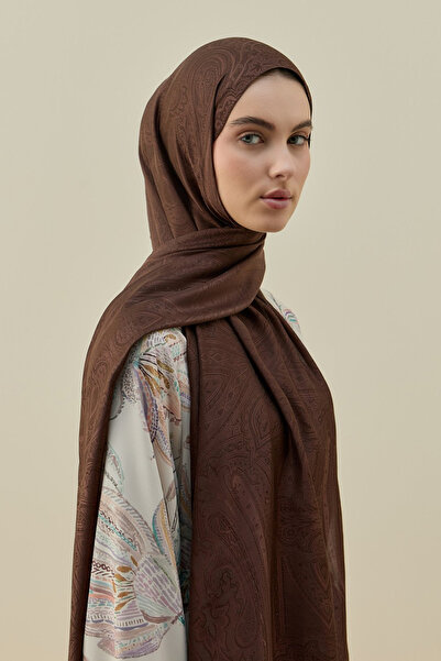 Merwishop Merwish Iconic γυναικείο σάλι 2605 Καφέ