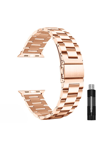 Nextron Watch 38-40-41-Watch 10-Watch 11 42mm Uyumlu Paslanmaz Çelik Metal Ba...