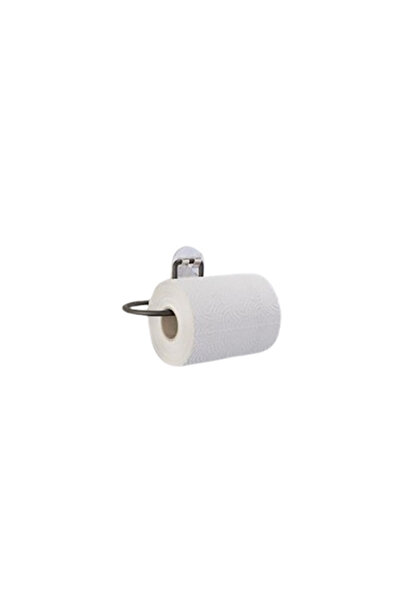 flores Metal toilet paper holder, adhesive mount, matte black, SY080B, 135 mm