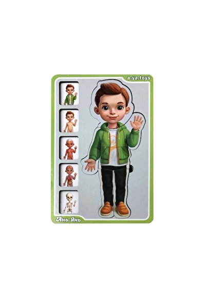 OEM Wooden Puzzle, Human Anatomy - Boy