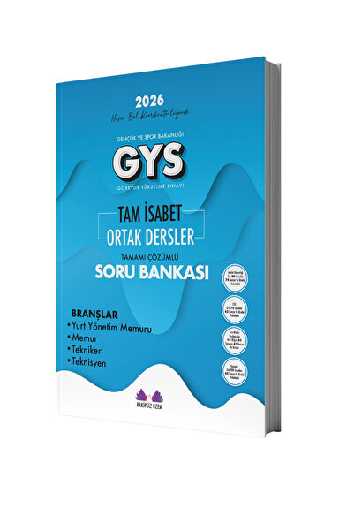 Rakipsiz UZEM GSB GYS TAM İSABET ORTAK DERSLER SORU BANKASI