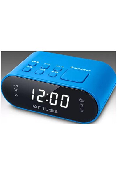 Muse Ραδιόφωνο-ρολόι M-10 BL, 2 ξυπνητήρια, ραδιόφωνο PLL FM (Μπλε)