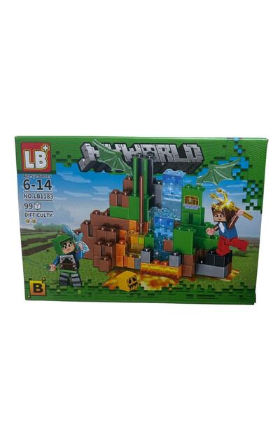 ADIRI SHOP Set Interactiv de Construcție My World – Aventură cu Lavă și Drago...