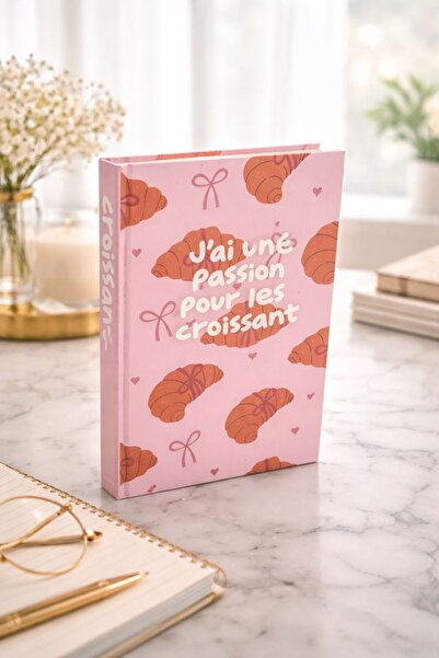 4nio Patterned Hard Cover Striped Notebook