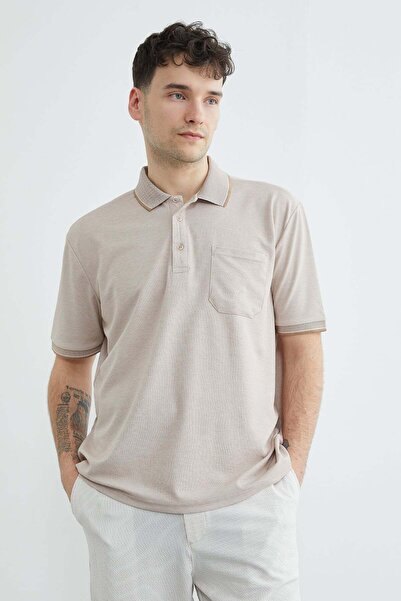 Fulla Moda Jednostruka Sa džepovima polo majica sa ovratnikom