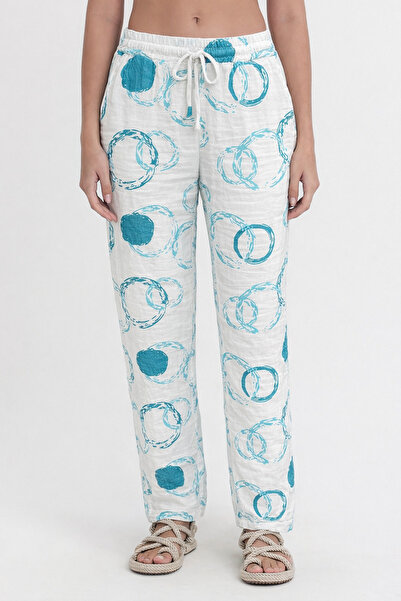 Heaven Ephesus Pantaloni de damă - Pantaloni clasici Muslin cu model - 2025