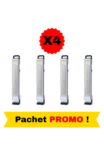 unbranded 4 x Solar Camping Lamps with Adjustable Support, USB Charging and S...