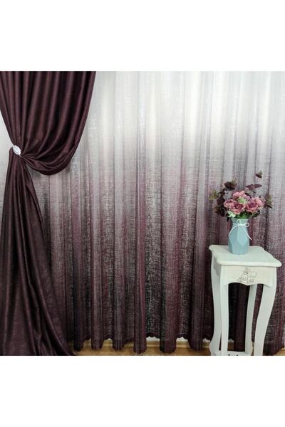 Belvedere متدرج اللون كتان ذو ملمس بارز نمط جديد ستارة تول