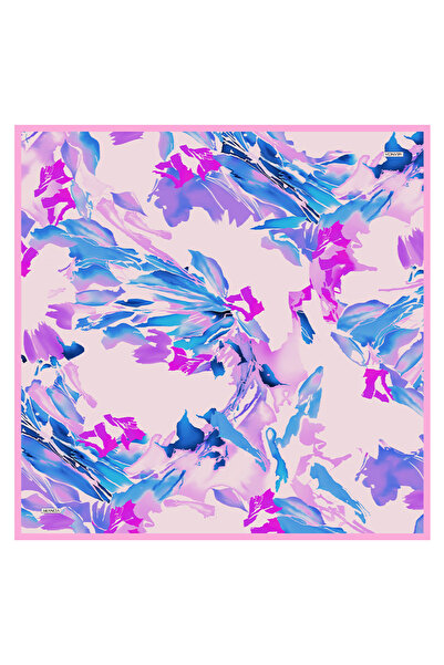 Arancia Eșarfă roz 90X90 din mătase twill