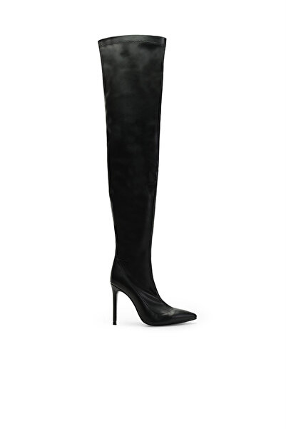 Jabotter Catwalk Deri 10 Cm Topuklu Çizme