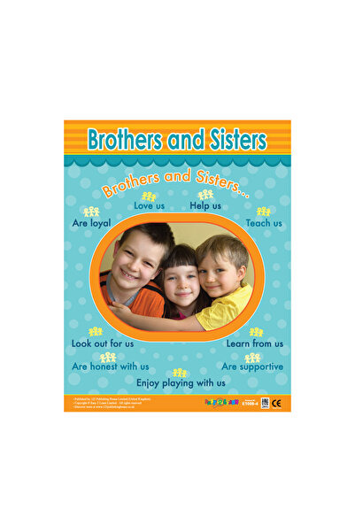 123Publishing House لوحة جدارية للإخوة والأخوات باللغة الإنجليزية