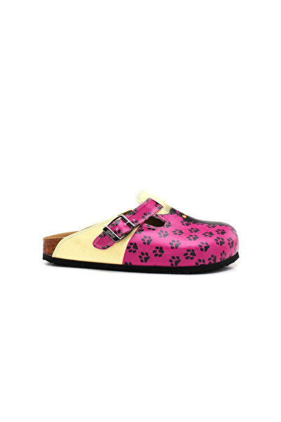 Mundos Women's Vegan Leather Fuchsia Slipper - Rake Model - Wcal3482