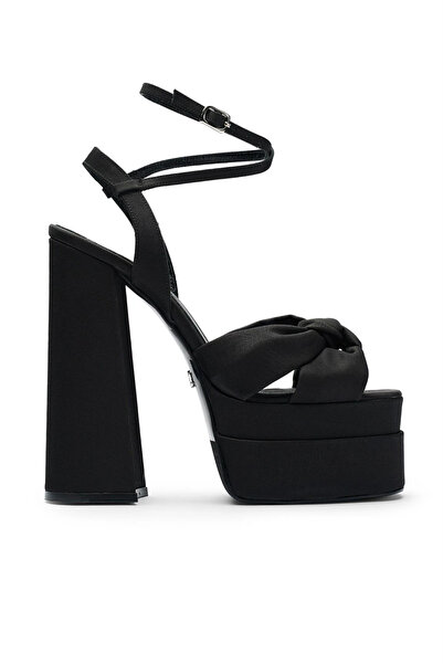 Jabotter Lorena Saten 16 Cm Platform Topuklu Ayakkabı