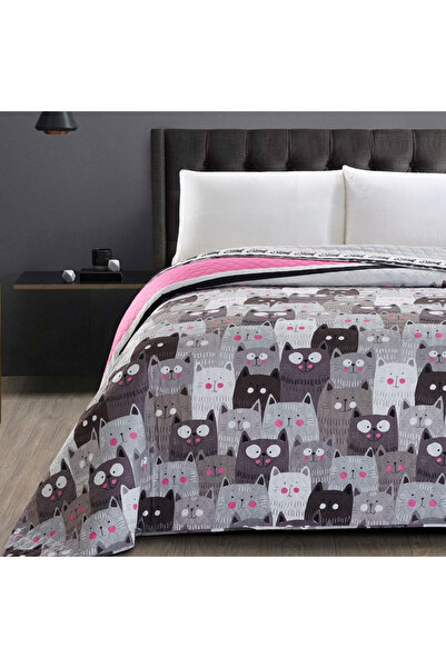 Deco King Quilted and printed bedspread, Cats Invasion, 70 g/m2, 170 x 270 cm...