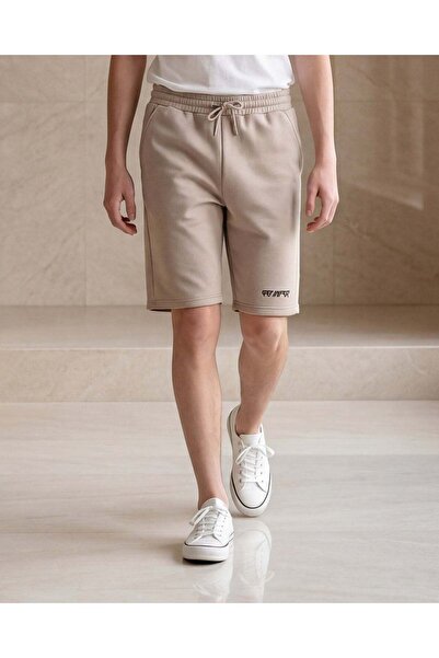 REDTAG Senior Boys Beige Modal Active Shorts