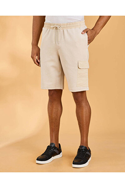 REDTAG Men Grey Active Cargo Shorts
