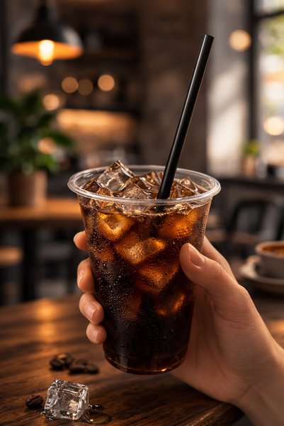 Broken Stone Frozen Straws Black 100 Pieces – Thick Drink Straws