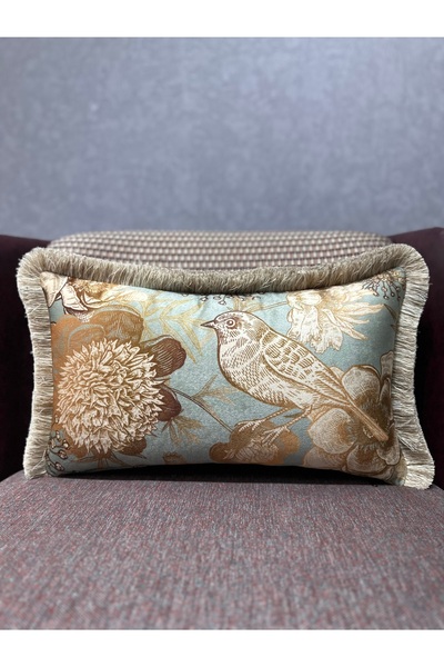 Fabricland cu ciucuri Importat İ mătase a catifea uşlu Model Kı Husă de pernă...