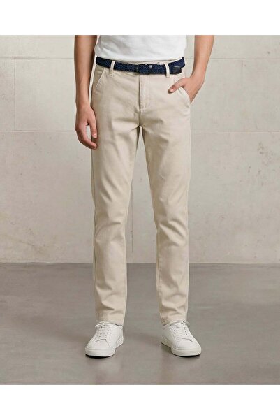 REDTAG بنطلون بيج دوبي بحزام للأولاد الكبار