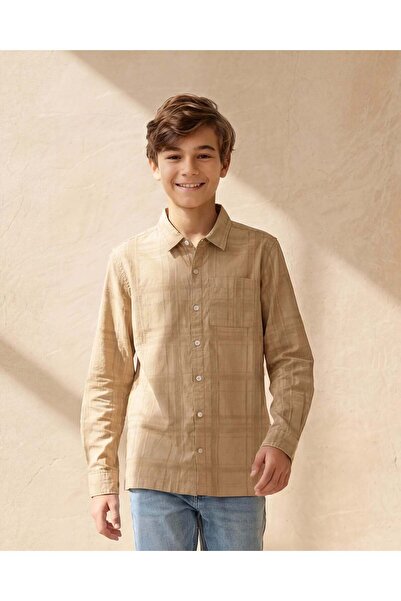REDTAG قميص بيج كاروهات للأولاد الكبار