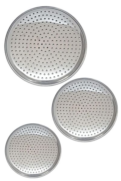 Saule قاعدة لف فولاذية مقاومة للصدأ 3 قطع 20 22 24 سم