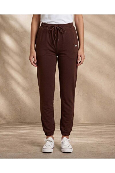REDTAG Women Brown Basic Active Joggers