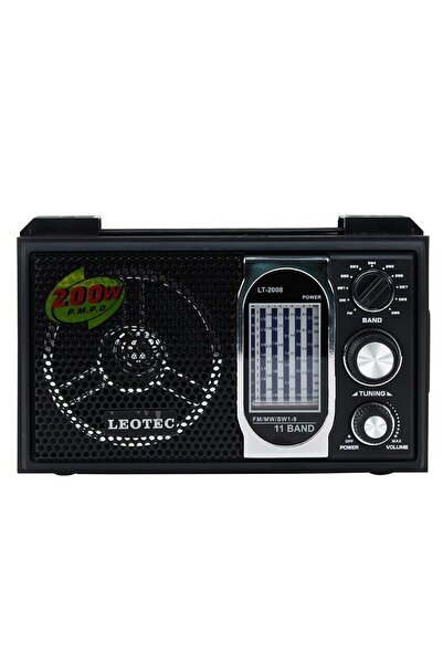 leotec Ρετρό επιτραπέζιο ραδιόφωνο, 11 ζώνες, ηχείο 80 mm, διπλή τροφοδοσία ρ...