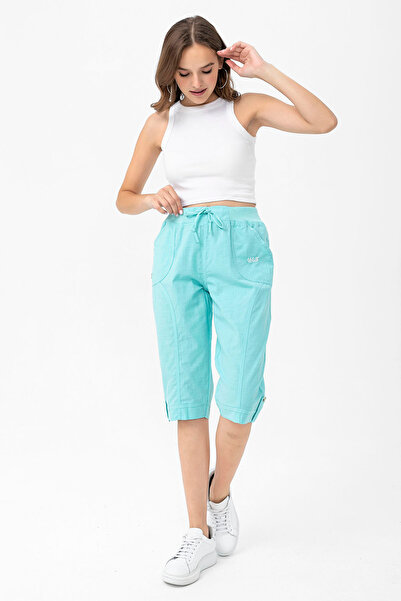 Heaven Ephesus Women's Linen Capri - Cotton Capri - 2040