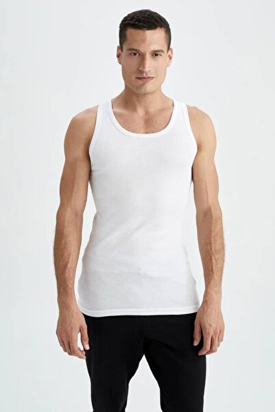 DeFacto Slim Fit Slim Fit Rib Knit 2-Piece Athlete Set