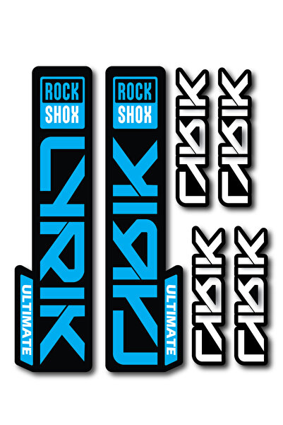 ca kay bu Rock Shox Lyrik Ultimate Ön Maşa Sticker Seti – 22,55,7 cm + 10x2,4 cm