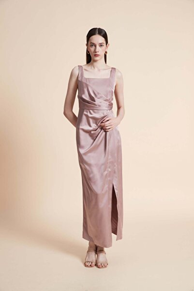 Yola Sleeveless maxi dress with front slit