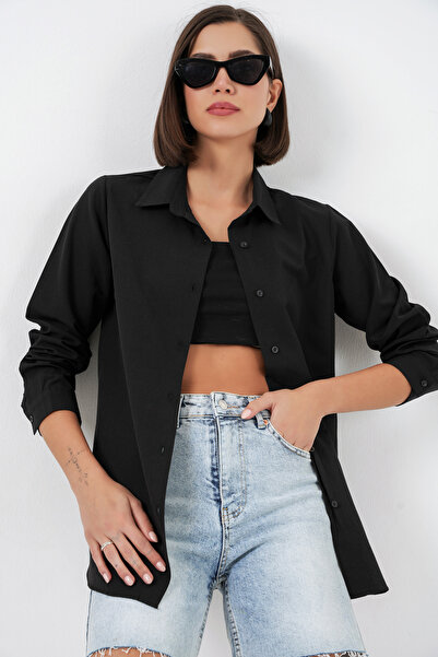 Bigdart Ženska košulja dugih rukava Osnovni 20279 - crna